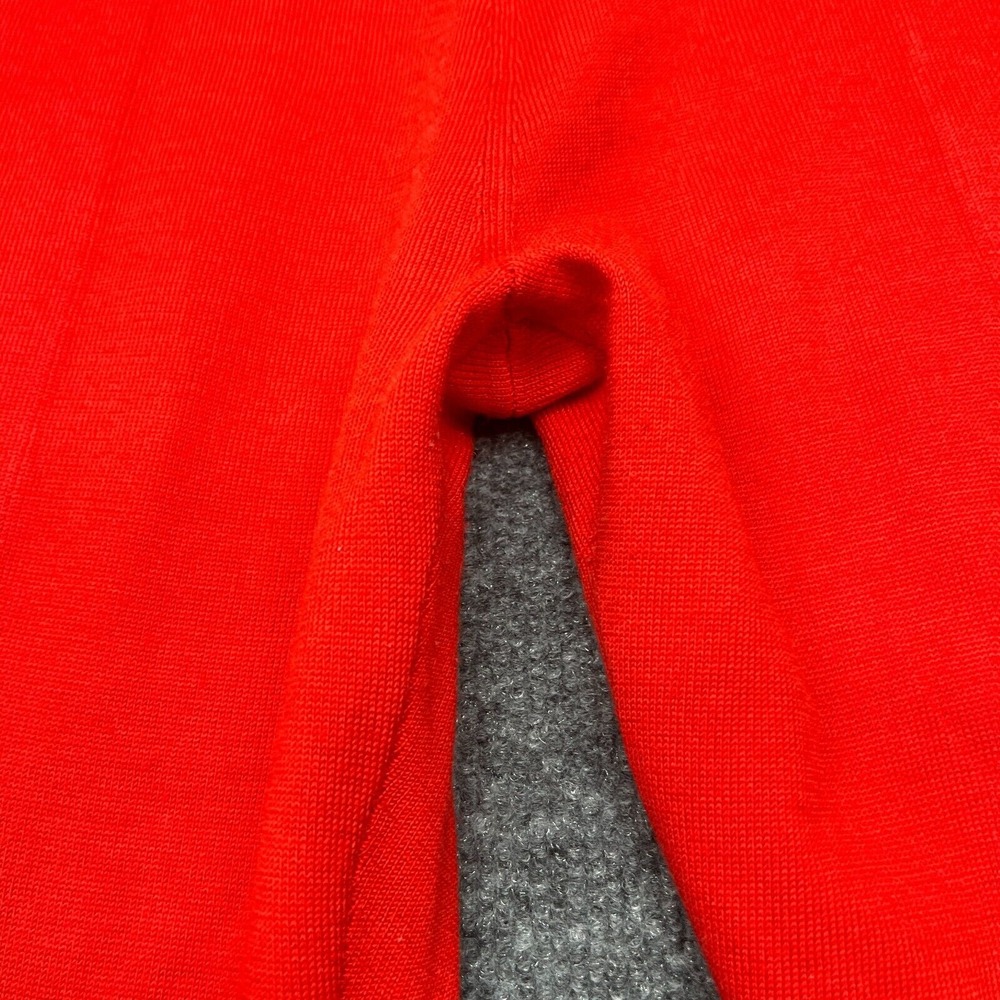 Vtg St John Sport Knit‎ Pants Women Medium Red Pull On Track Lounge - Picture 7 of 10